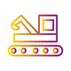 Building Catterpillar Industry Gradient Icon