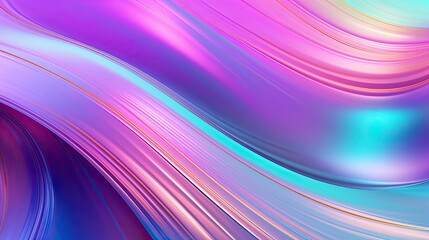 Iridescent smooth metallic texture, abstract background