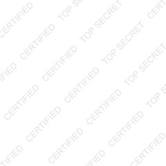 Certified watermark on a Transparent Background
