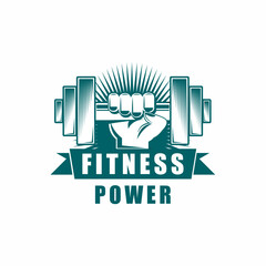 power fitness logo vector