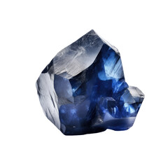 Obraz premium blue sapphire isolated on white