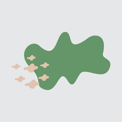 Abstract shape recolorable vector element