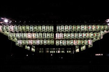 京都・八坂神社の提灯