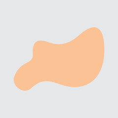 Abstract shape recolorable vector element