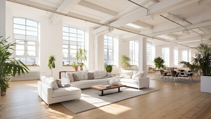 Fototapeta na wymiar modern bright interiors apartment