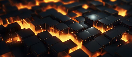 Obraz premium Abstract banner, 3d textures, geometric background, shapes.