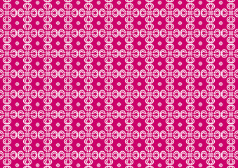 Thai pattern floral white on pink geometric abstract tribal weave illustration vector retro style classic vintage wallpaper background backdrop publication textile clothing rug tile