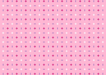 Thai pattern with pink flowers on light pink background geometric abstract tribal texture illustration vector retro styled classic vintage wallpaper background backdrop publication textile clothe