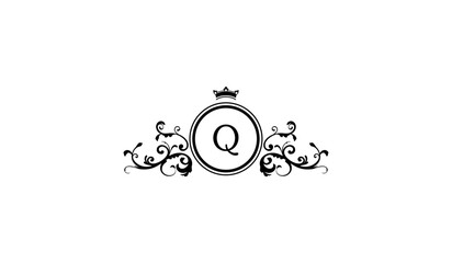 Luxury Diamond Ring Logo Q