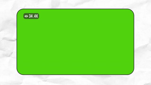 live streaming green screen with paper texture background