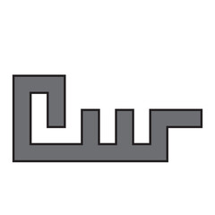 Fototapeta premium Kufi Calligraphy font, Logotype, Arabic style