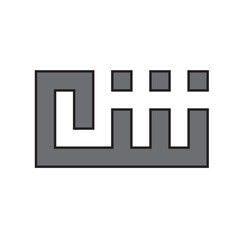 Kufi Calligraphy font, Logotype, Arabic style