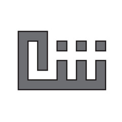 Kufi Calligraphy font, Logotype, Arabic style