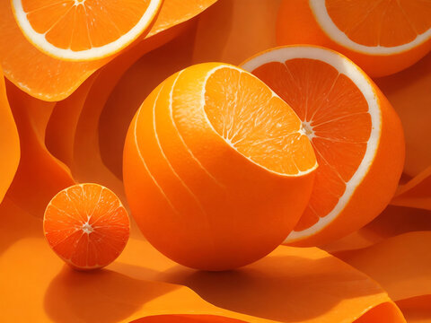 orange with orange colour background 