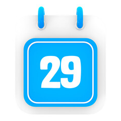 calendar 3d render of day