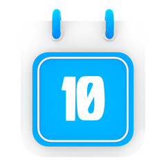 calendar 3d render of day