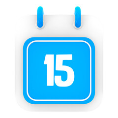 calendar 3d render of day