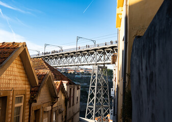 Naklejka premium Pont Dom Luis, Douro, Porto, Portugal