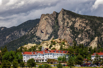 The Stanley Hotel Estes Park Colorado - obrazy, fototapety, plakaty