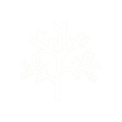 Fototapeta premium Algae plant abstract recolorable vector element