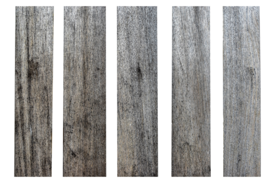 collection of various empty wood panel isolated on transparent background. PNG Format
