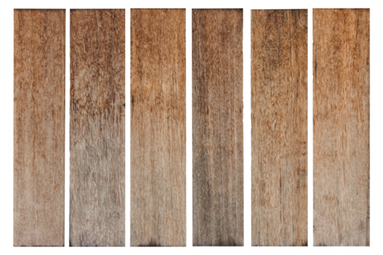 collection of various empty wood panel isolated on transparent background. PNG Format