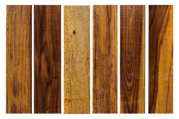 collection of various empty wood panel isolated on transparent background. PNG Format