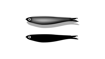 Anchovies silhouette