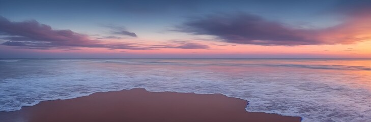 Fototapeta na wymiar Photo of a sandy beach with crystal clear blue waters