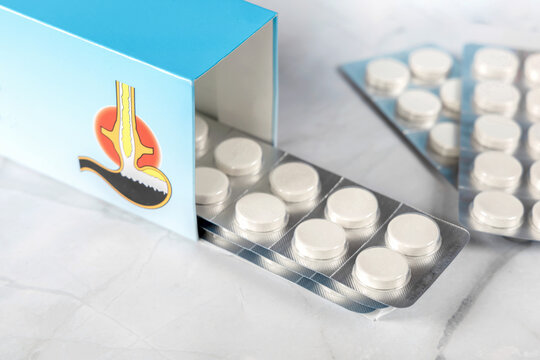 Gaviscon - pack of pills for stomach problems and heartburn.