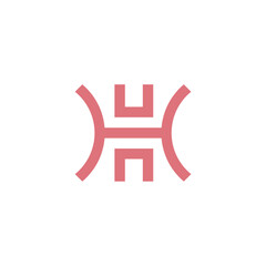 illustration of a letter h