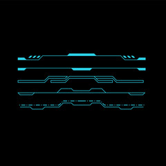 hud line vector elements, Futuristic Modern Sci Fi User Interface Set., Hud Screen, Virtual Game Screen.