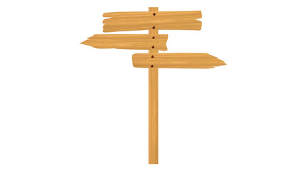 Signage, wood, directions. Wood texture. Space to write your message. Illustration. Arrow pointing. Hanging chain. PNG background 