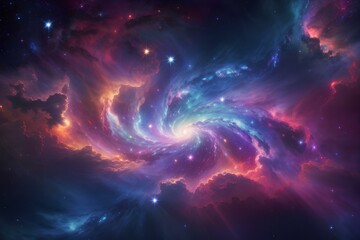 Colorful space galaxy cloud nebula. Stary night cosmos. Universe science astronomy. Supernova computer background wallpaper. 4k. high quality - obrazy, fototapety, plakaty