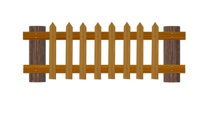 brown wooden fence PNG background. can be isolated for a scene illustration. design and decoration