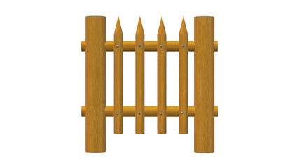 wooden fence PNG background. can be isolated for a scene illustration. design and decoration