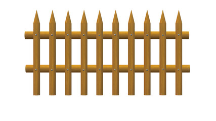 wooden fence PNG background. can be isolated for a scene illustration. design and decoration
