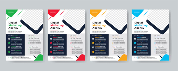 flyer. newest trendy creative corporate multipurpose minimal official business advertising magazine poster flyer with creative corporate trendy geometric shape template print design