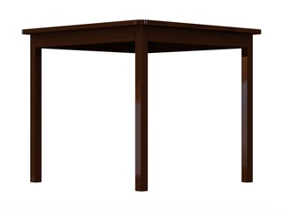 Solid Teak Wood Table 3D model