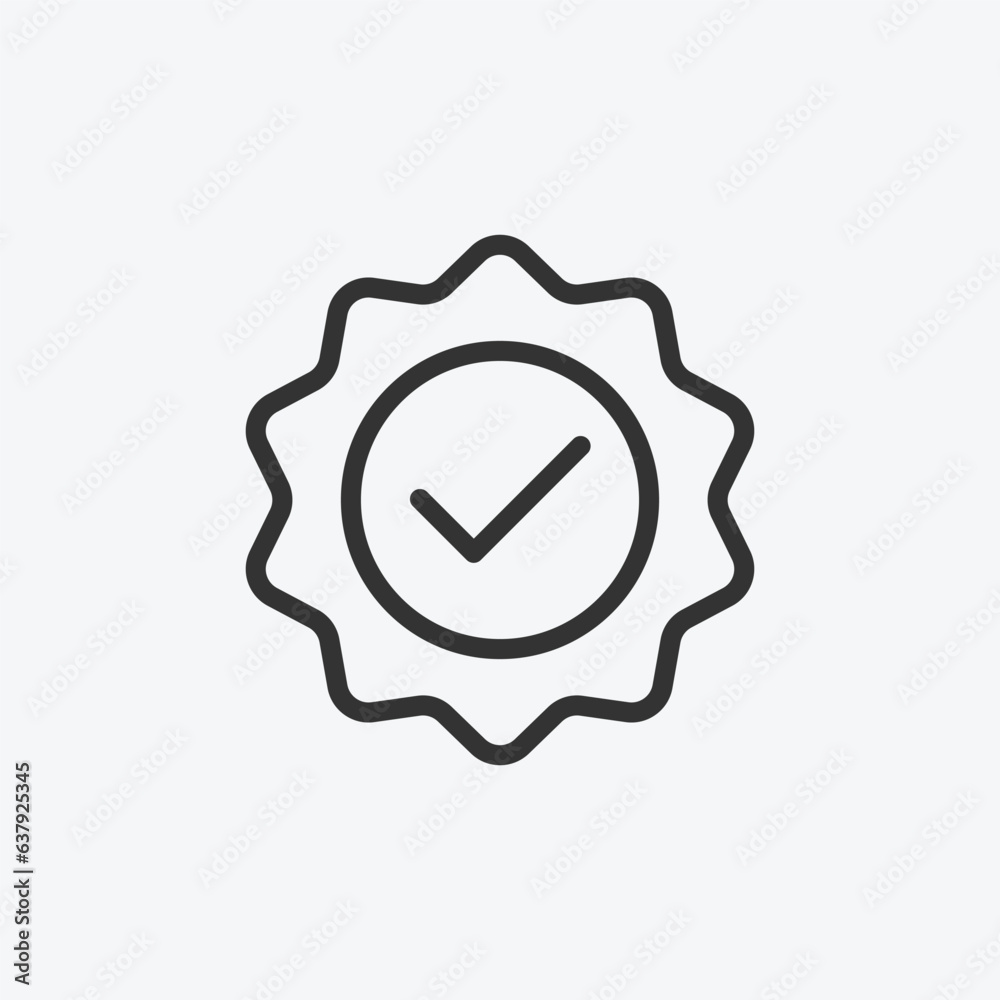 Poster quality icon vector. linear style sign for mobile concept and web design. quality symbol illustratio