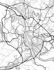 Saint Etienne City Map