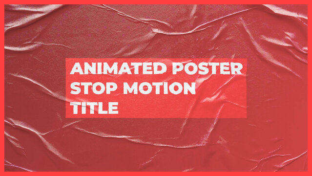 Animated Poster Stop Motion Title