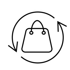 Delivery Shopping Icon Style Line