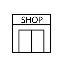 Delivery Shopping Icon Style Line