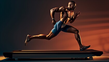 Professional sprinter runner 