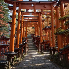 Fototapeta na wymiar Fushimi Inari Taisha in Kyoto