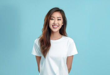 Obraz premium portrait of a smiling Asian woman 