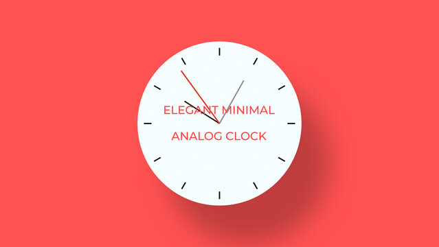 Elegant Minimal Analog Clock Title