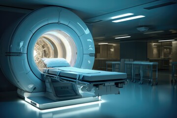 MRI room without patient