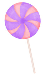 Lollipop watercolor 